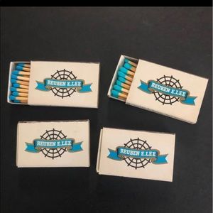 4 Vintage Matchbooks Reuben E Lee